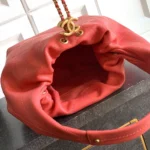 Chanel Women Hobo Handbag Calfskin Gold-Tone Metal AS5976