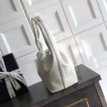 Chanel Women Hobo Handbag Calfskin Gold-Tone Metal-White AS5976