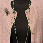 Chanel Women Long Necklace Metal Resin Glass Pearls & Strass ABG609