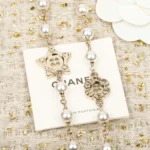 Chanel Women Long-necklace Metal Glass Pearls & Diamantés ABG567