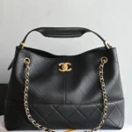 Chanel Women Mini Flap Bag Velvet Diamante Gold Tone Metal AS1787
