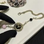 Chanel Women Necklace Metal Glass Pearls & Diamantés ABG946