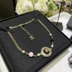Chanel Women Necklace Metal Glass Pearls & Diamantés ABG946