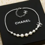 Chanel Women Necklace Metal Glass Pearls Imitation Pearls & Diamanté ABG209