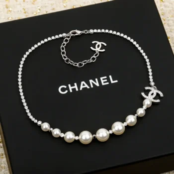 Chanel Women Necklace Metal Glass Pearls Imitation Pearls & Diamanté ABG209