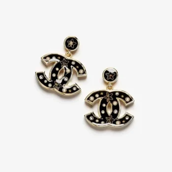 Chanel Women Pendant Earrings Metal Resin Glass Pearls & Diamantés ABG525