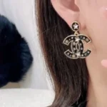 Chanel Women Pendant Earrings Metal Resin Glass Pearls & Diamantés ABG525 - Image 8