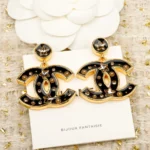 Chanel Women Pendant Earrings Metal Resin Glass Pearls & Diamantés ABG525