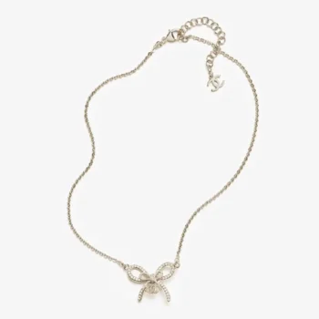 Chanel Women Pendant Necklace Metal & Strass ABG588B22434