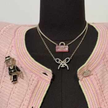 Chanel Women Pendant Necklace Metal & Strass ABG588B22434