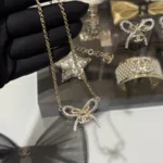 Chanel Women Pendant Necklace Metal & Strass ABG588B22434