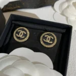 Chanel Women Stud Earrings Metal Resin & Strass ABG409B21903