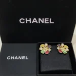 Chanel Women Stud-earrings Metal Glass & Diamanté ABG968B23030