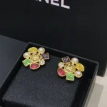 Chanel Women Stud-earrings Metal Glass & Diamanté ABG968B23030