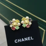 Chanel Women Stud-earrings Metal Glass & Diamanté ABG968B23030