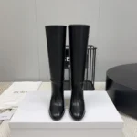 Dior Women D-Town Heeled Boot Black Supple Calfskin KCT051VSO