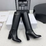 Dior Women D-Town Heeled Boot Black Supple Calfskin KCT051VSO