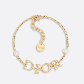 Dior Women Dio(r)evolution Bracelet Gold-Finish Metal and White Resin Pearls