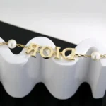 Dior Women Dio(r)evolution Bracelet Gold-Finish Metal and White Resin Pearls