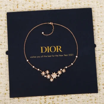 Dior Women Étoile des Vents Necklace Pink Gold and Diamonds JRDV94129
