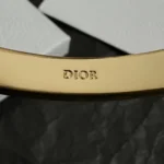 Dior Women Night Code Bangle Gold-Finish Metal White Crystals and Black Lacquer