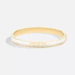 Dior Women Night Code Bangle Gold-Finish Metal White Crystals and White Lacquer