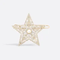 Dior Women Nuit Étoilée Barrette Pale Gold-Finish Metal V1789WOMCY