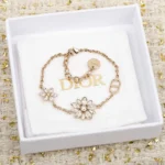 Dior Women Petit CD Lucky Baroque Earrings Gold-Finish Metal E4352WOMCY