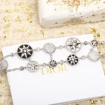 Dior Women Rose des Vents Bracelet White Gold Diamonds Mother-of-Pearl and Onyx