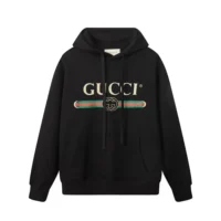 Gucci Men Cotton Jersey Printed Hooded Sweatshirt