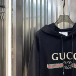 Gucci Men Cotton Jersey Printed Hooded Sweatshirt
