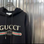 Gucci Men Cotton Jersey Printed Hooded Sweatshirt