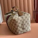 Gucci Unisex Vanity Medium Top Handle Bag-Brown 857799FAFUF