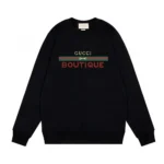 Gucci Women Cotton Jersey Printed Sweatshirt-Black