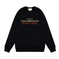 Gucci Women Cotton Jersey Printed Sweatshirt-Black