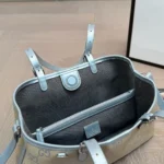 Gucci Women GG Emblem Medium Tote Bag-Light Beige ‎815214FAFEL