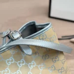 Gucci Women GG Emblem Medium Tote Bag-Light Beige ‎815214FAFEL