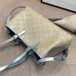 Gucci Women GG Emblem Medium Tote Bag-Light Beige ‎815214FAFEL