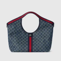 Gucci Women Giglio Large Tote Bag-Blue 853971FAFFQ