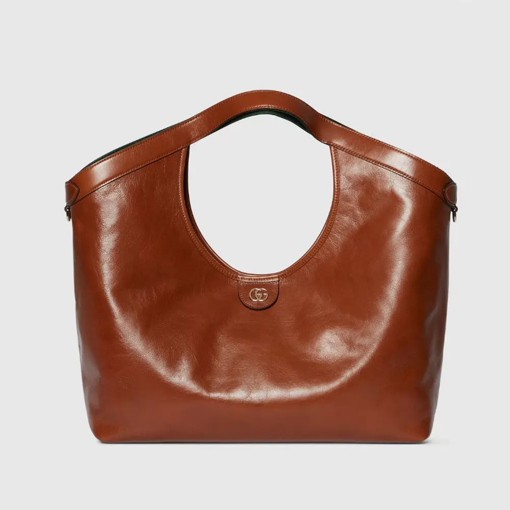 Gucci Women Giglio Large Tote Bag-Dark Brown 853971AAF2H (1) Gucci Women Giglio Large Tote Bag-Dark Brown 853971AAF2H