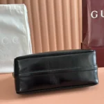 Gucci Women Half Horsebit Medium Shoulder Bag-Black 860787AAF1G