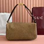 Gucci Women Half Horsebit Medium Shoulder Bag-Brown 860787AAEE7