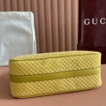 Gucci Women Half Horsebit Medium Shoulder Bag-Yellow ‎860787AAEE7