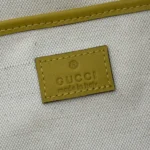Gucci Women Half Horsebit Medium Shoulder Bag-Yellow ‎860787AAEE7
