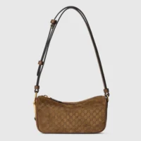 Gucci Women Half Horsebit Mini Bag-Brown ‎860784AAEE7