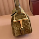 Gucci Women Half Horsebit Mini Bag-Brown ‎860784AAEE7