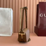 Gucci Women Half Horsebit Mini Bag-Dark Brown 860784AAFW0