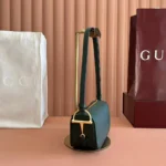 Gucci Women Half Horsebit Mini Bag-Dark Green ‎860784AAFW0
