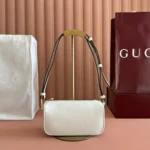 Gucci Women Half Horsebit Mini Bag-White ‎860784AAFW0