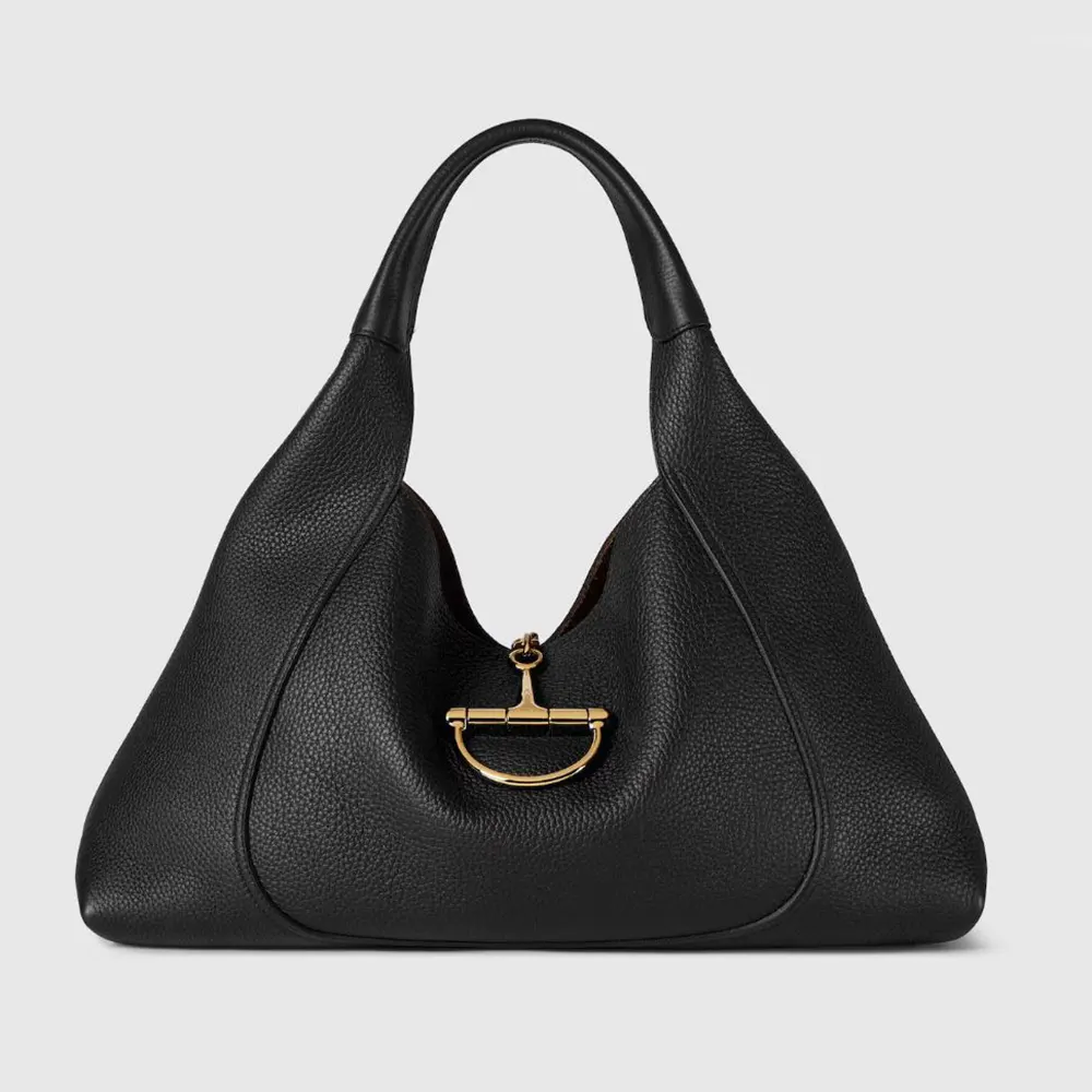Gucci Women Softbit Maxi Shoulder Bag-Black 837466AAEAO (1) Gucci Women Softbit Maxi Shoulder Bag-Black 837466AAEAO
